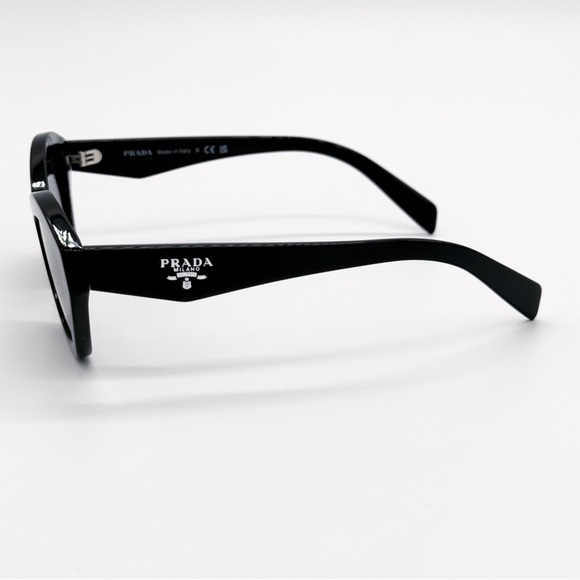 NEW PRADA PRA02S 16K08Z WOMEN SUNGLASSES SPRA02 BLACK GREY GEOMETRIC EYEWEAR - Picture 6 of 10